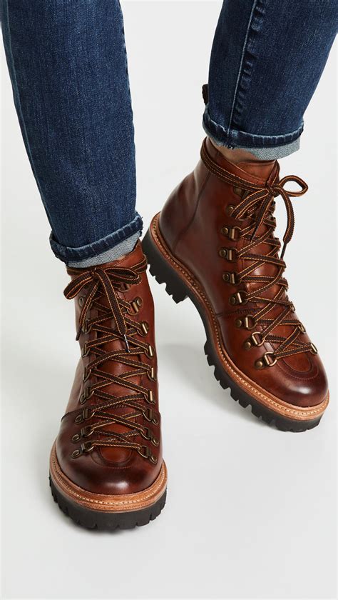 Grenson Nanette Combat Boots .